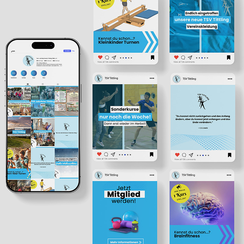 Social Media Gestaltung und Betreuung TSV Tittling